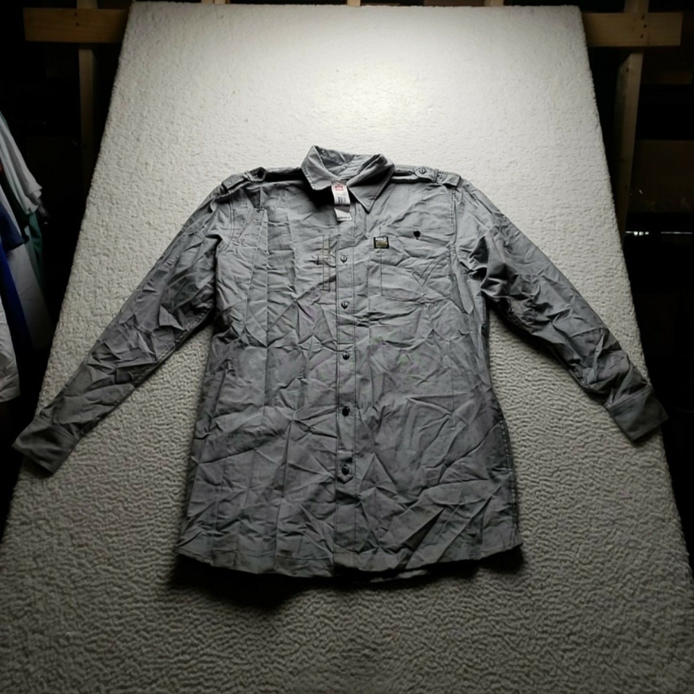 Ecko Unltd Shirt Mens 2XLT Blue Check Long Sleeve 100% Cotton Button-Up Casual